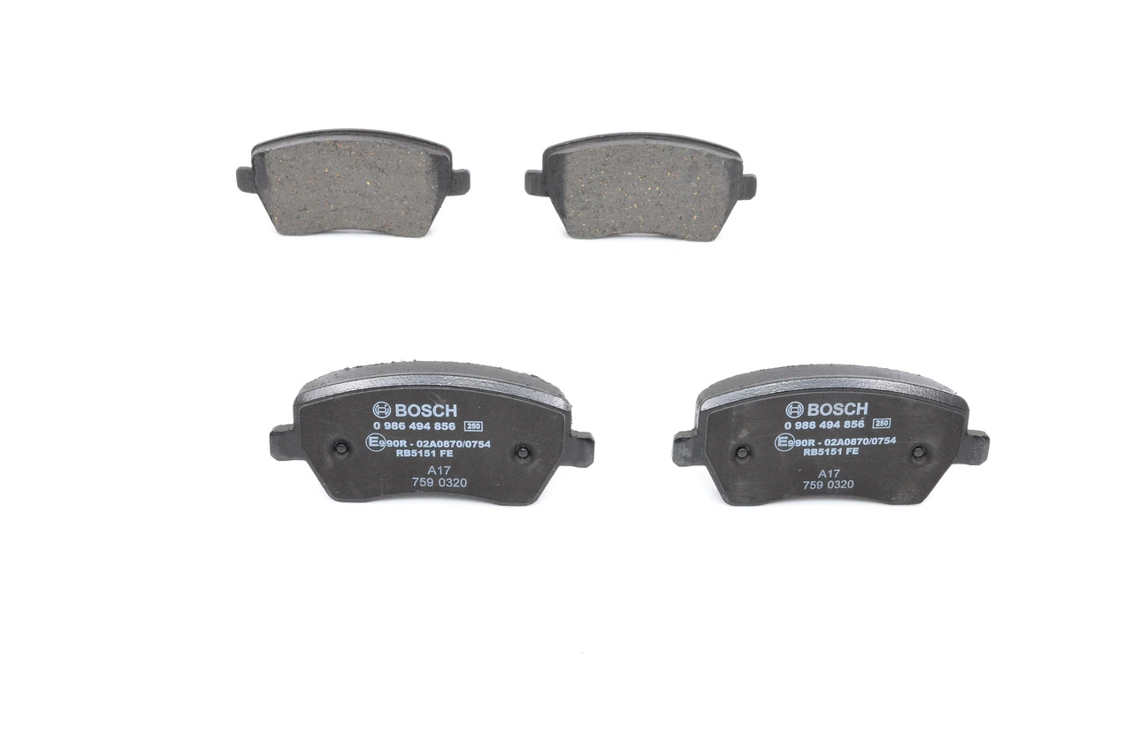 Brake Pad Set, disc brake 0 986 494 856