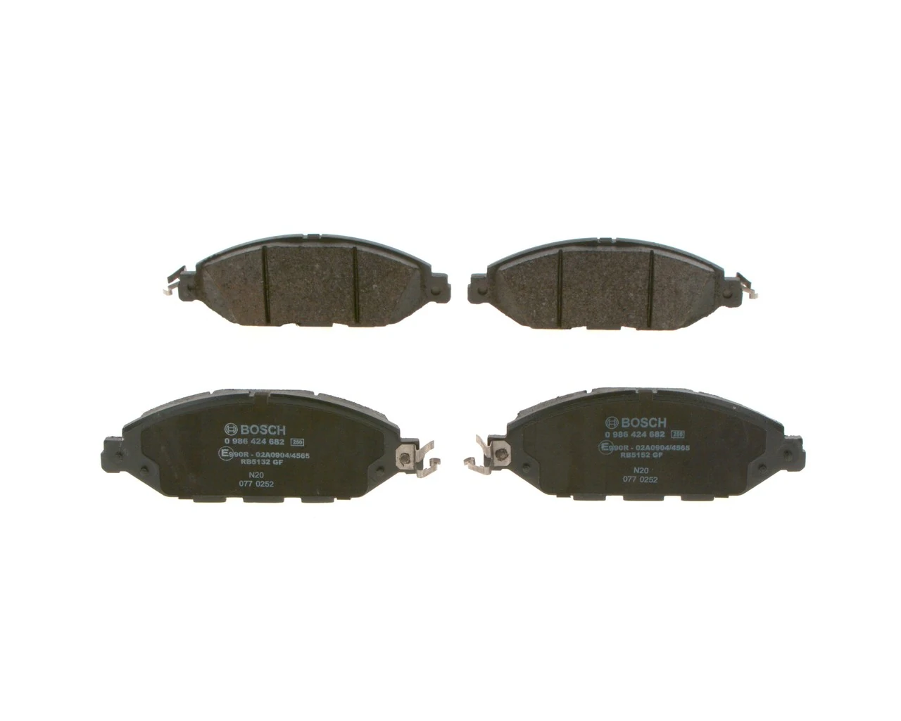 BOSCH 0 986 424 682 Brake Pad Set, disc brake