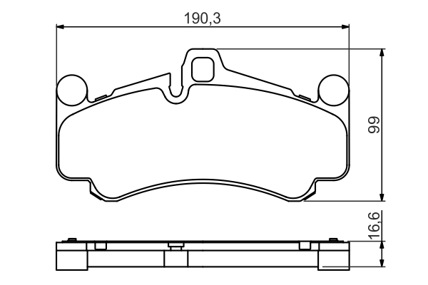 Brake Pad Set, disc brake 0 986 494 709