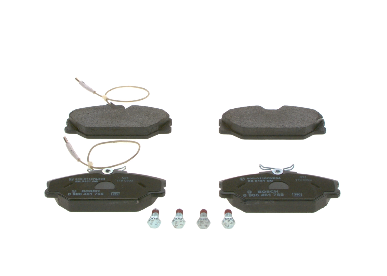 Brake Pad Set, disc brake 0 986 461 765