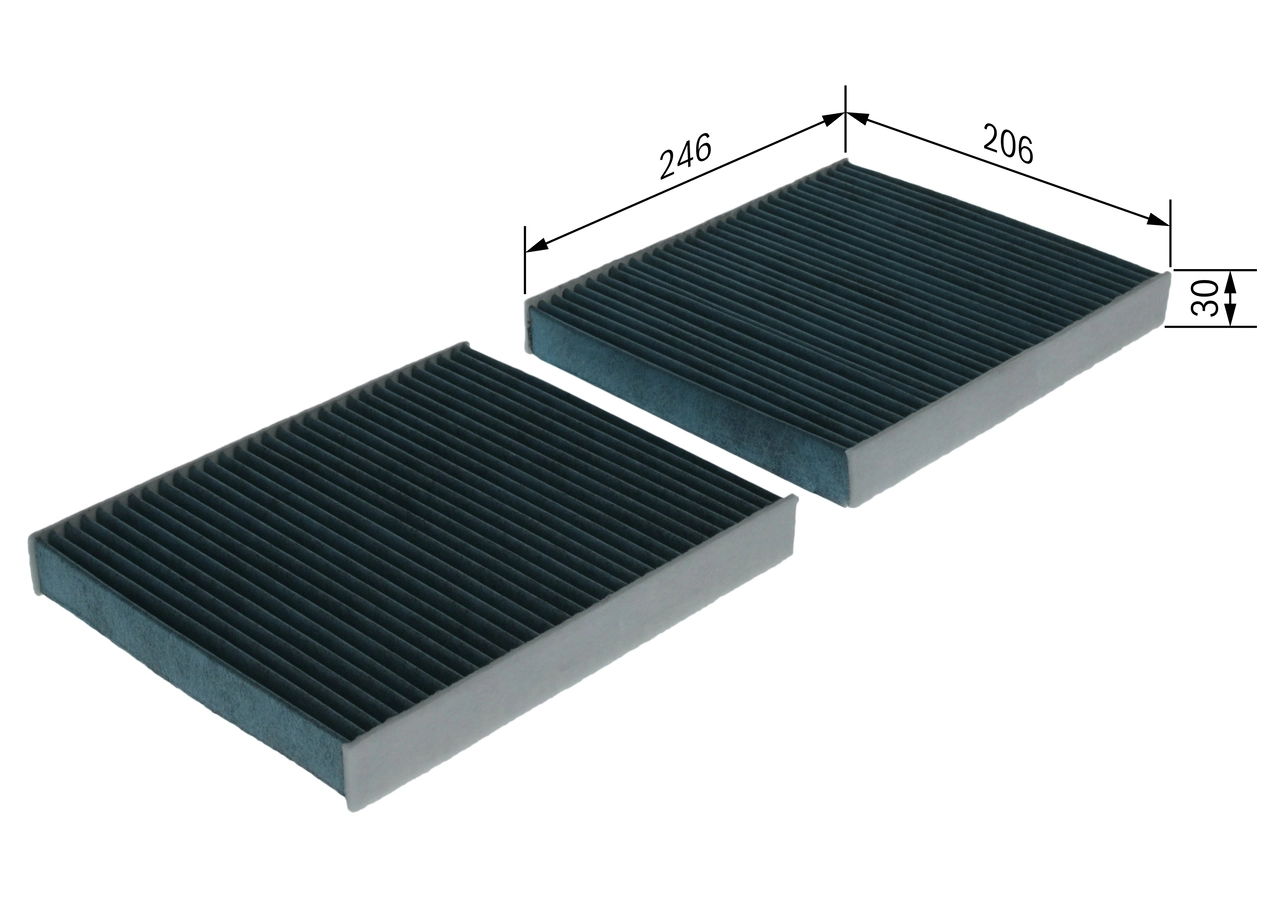 BOSCH 0 986 628 558 Filter, cabin air