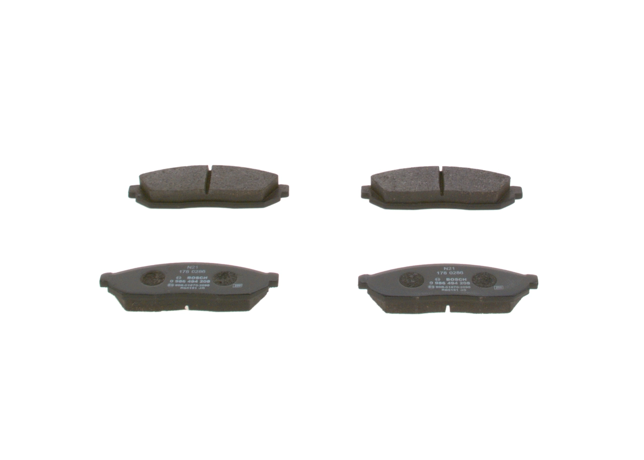 Brake Pad Set, disc brake 0 986 494 208