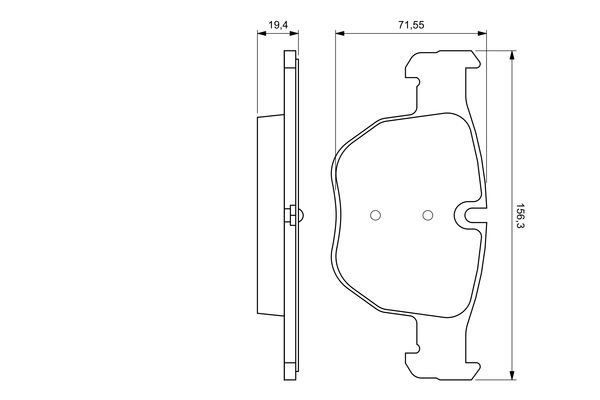 Brake Pad Set, disc brake 0 986 424 687