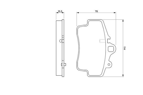 Brake Pad Set, disc brake 0 986 424 570