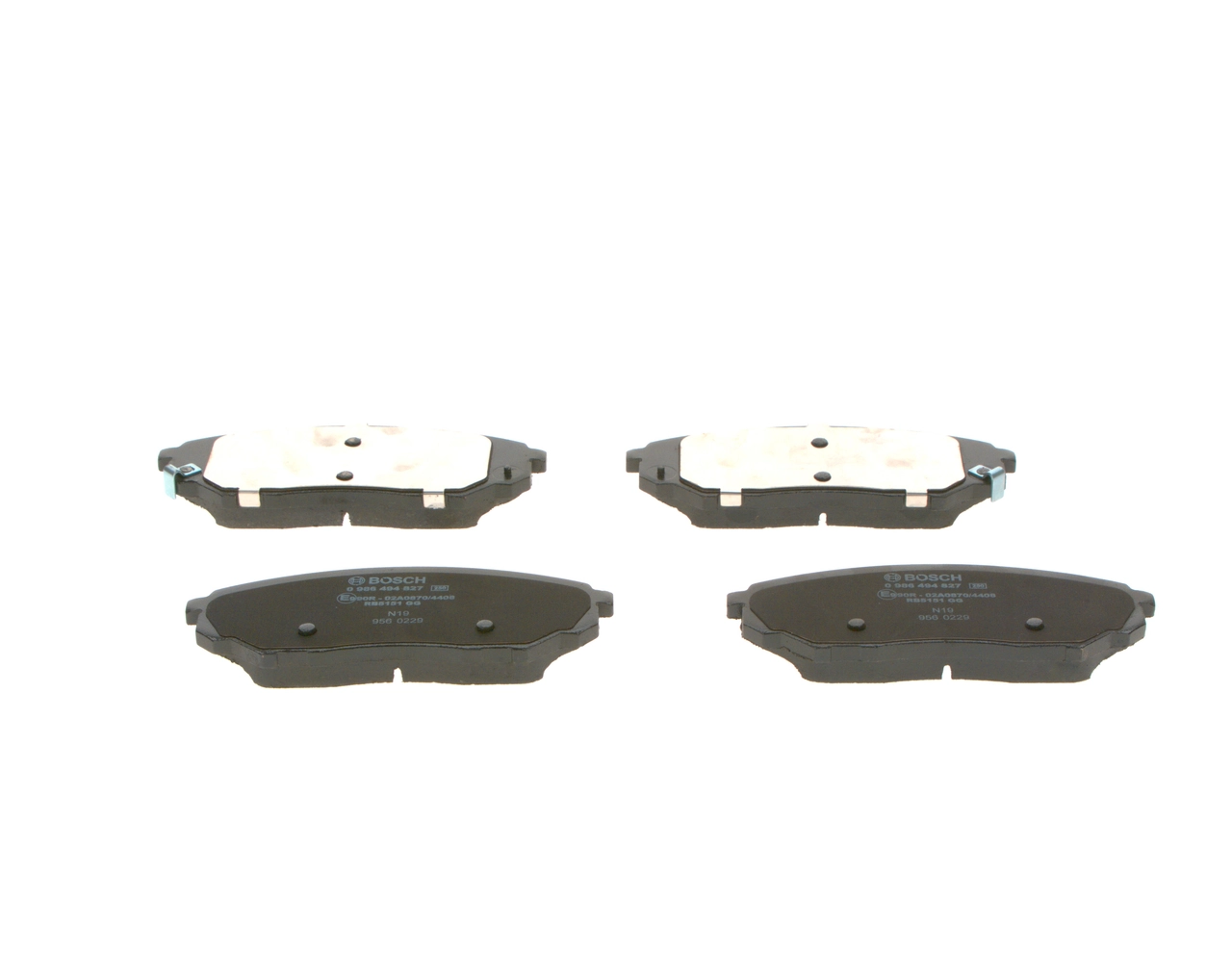 Brake Pad Set, disc brake 0 986 494 827
