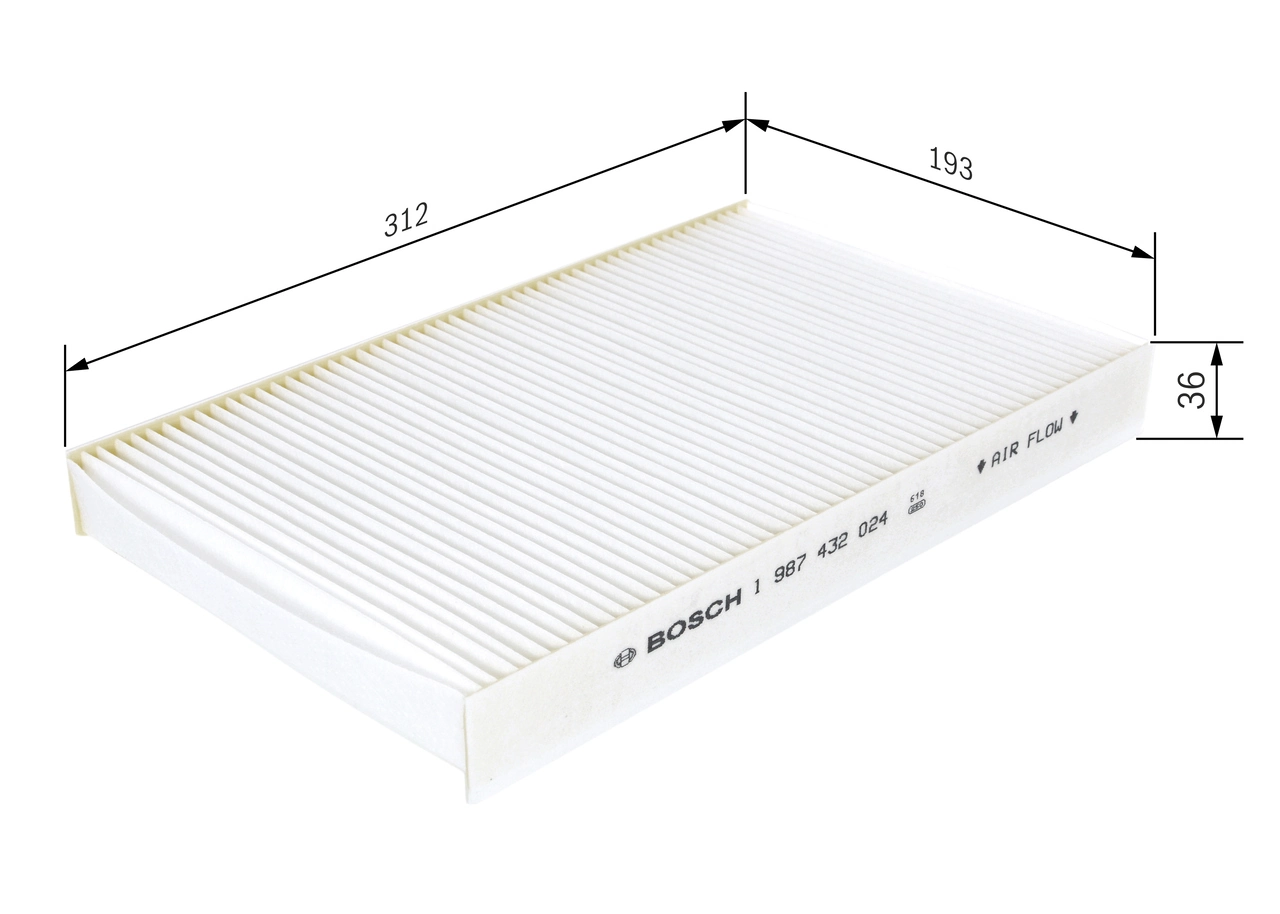 Filter, cabin air 1 987 432 024
