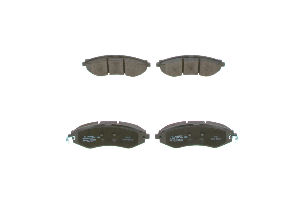 Brake Pad Set, disc brake 0 986 494 343