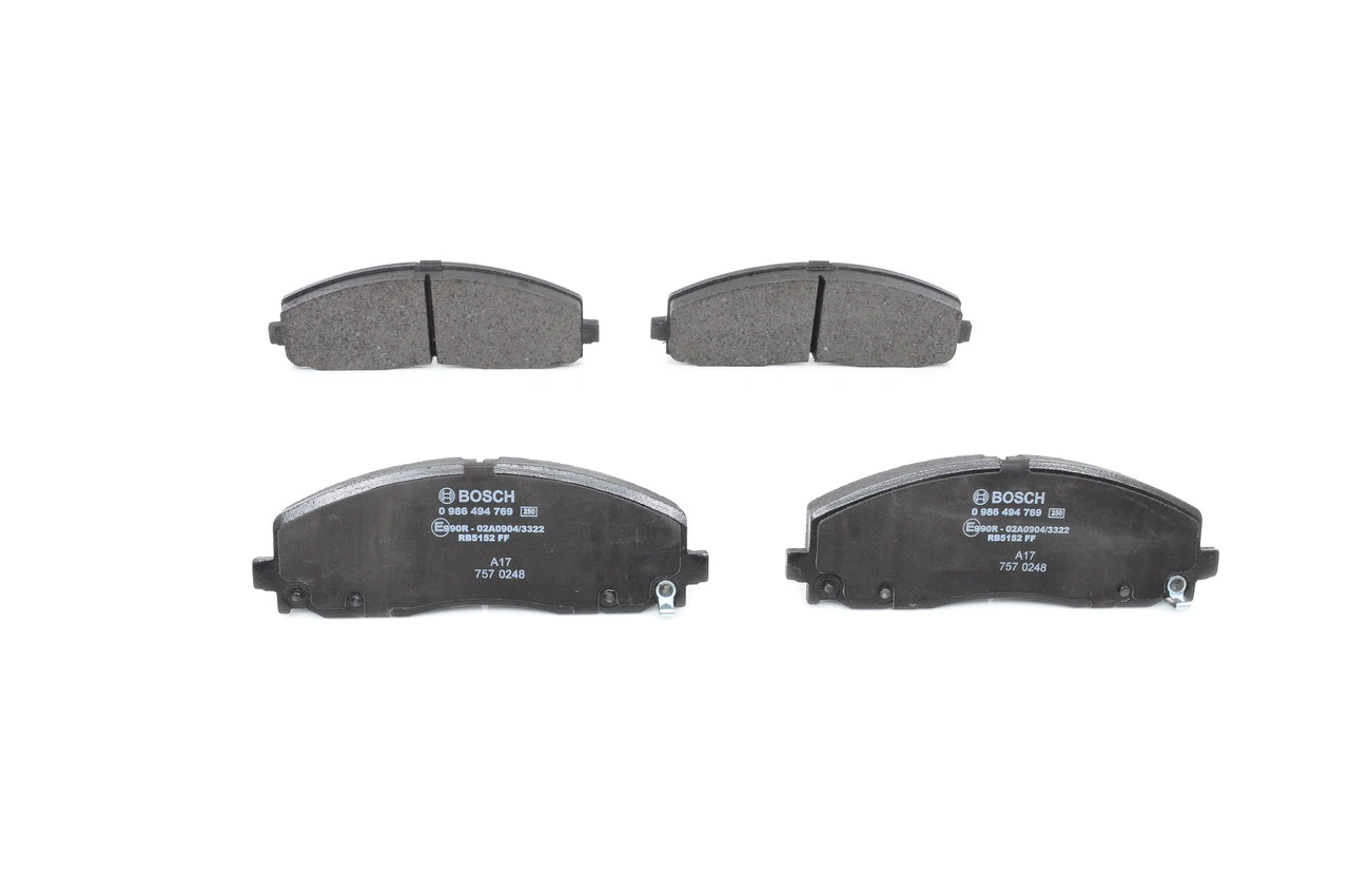 Brake Pad Set, disc brake 0 986 494 769