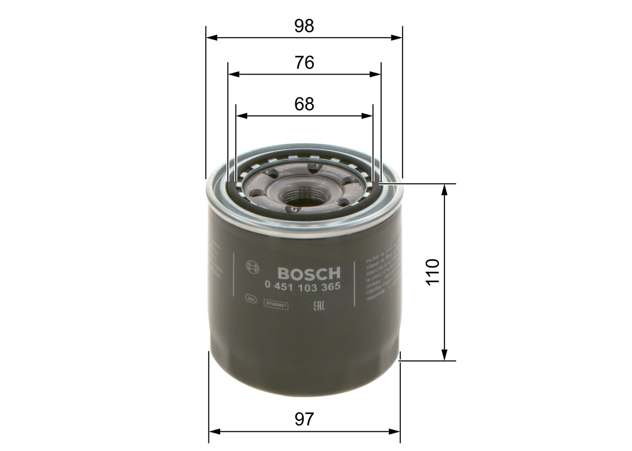 Oil Filter 0 451 103 365