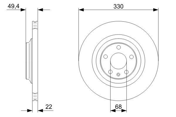 Brake Disc 0 986 479 C64