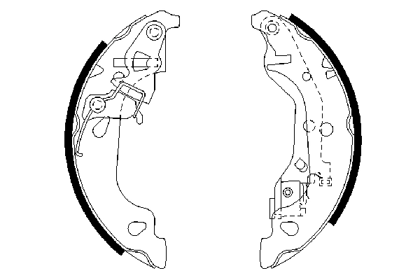 Brake Shoe Set 0 986 487 597