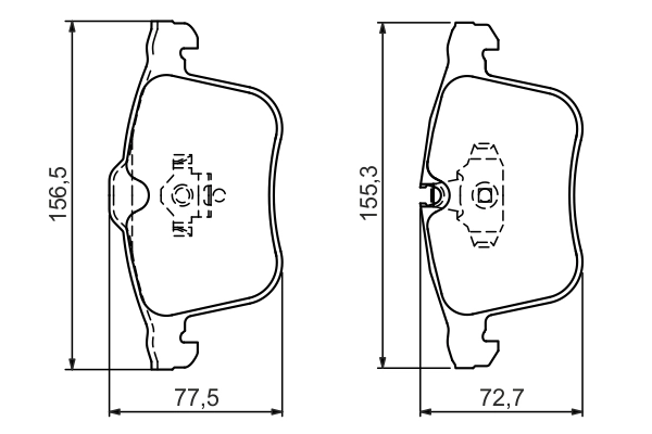 Brake Pad Set, disc brake 0 986 494 280