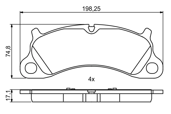 Brake Pad Set, disc brake 0 986 494 806