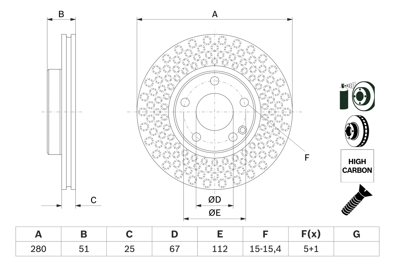Brake Disc 0 986 479 A00