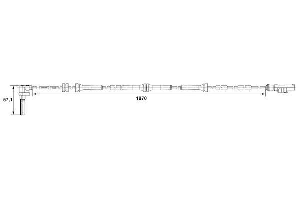 BOSCH 0 265 007 487 Sensor, wheel speed