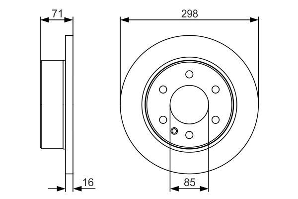 BOSCH 0 986 479 S05 Brake Disc