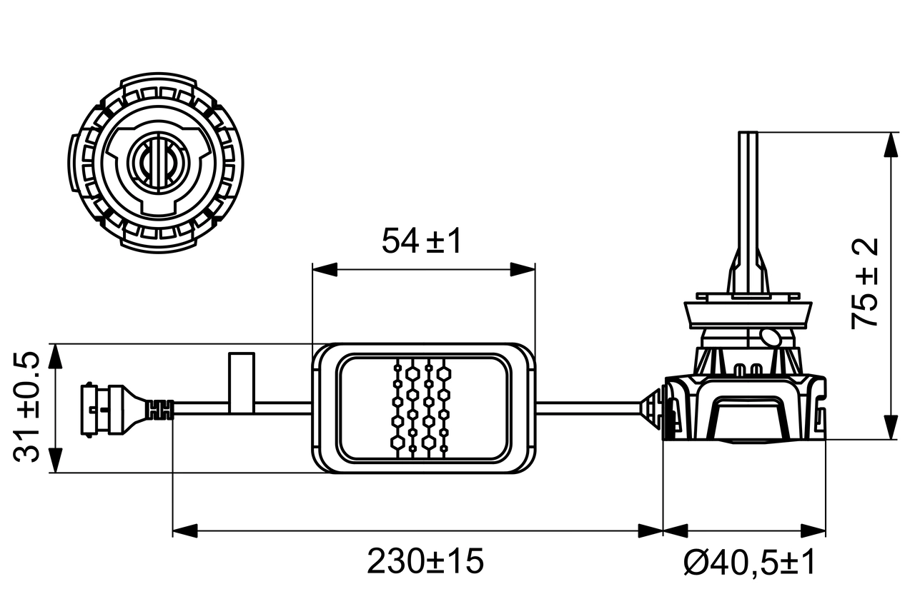 BOSCH 1 987 301 558 Bulb, spotlight