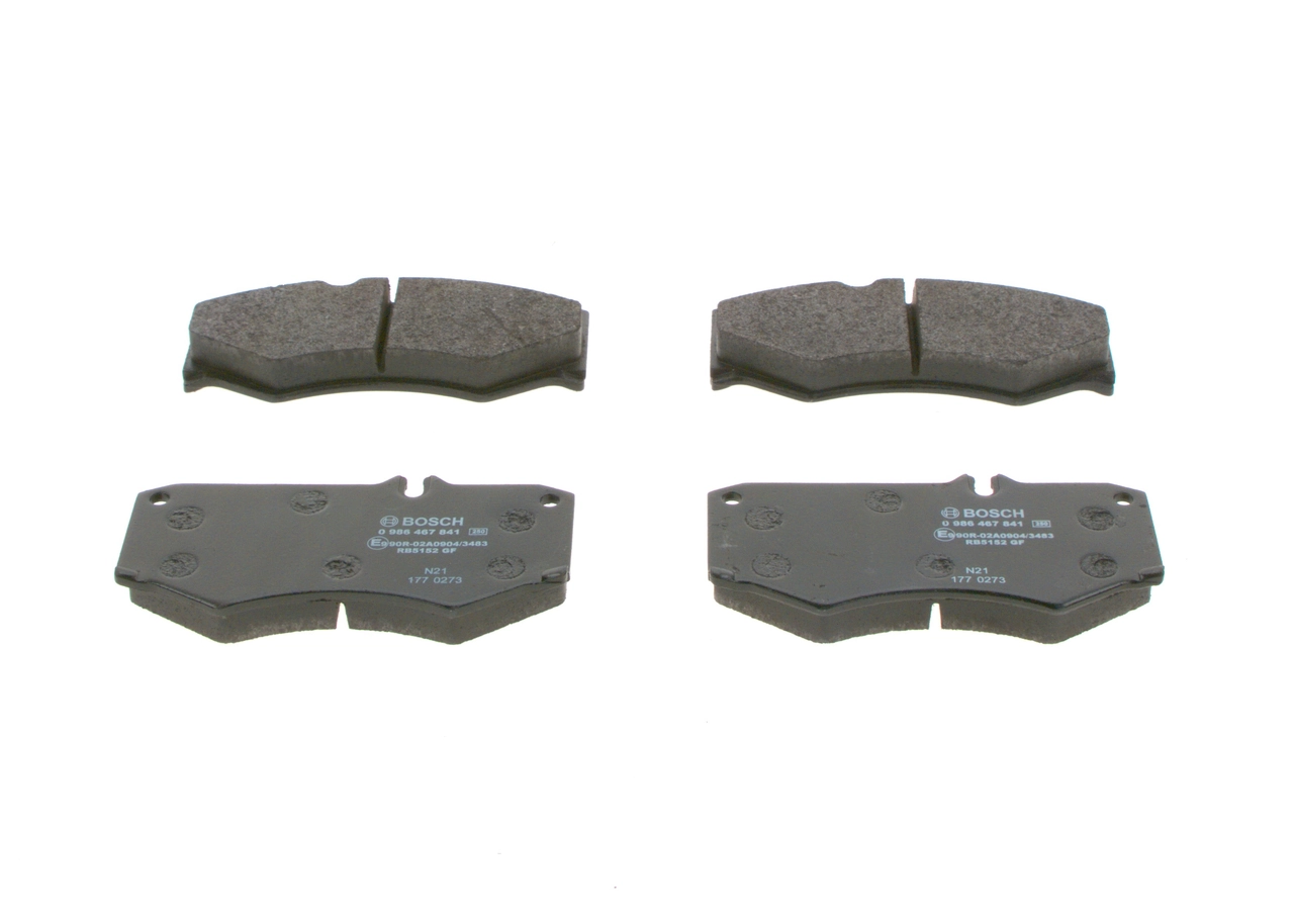 Brake Pad Set, disc brake 0 986 467 841