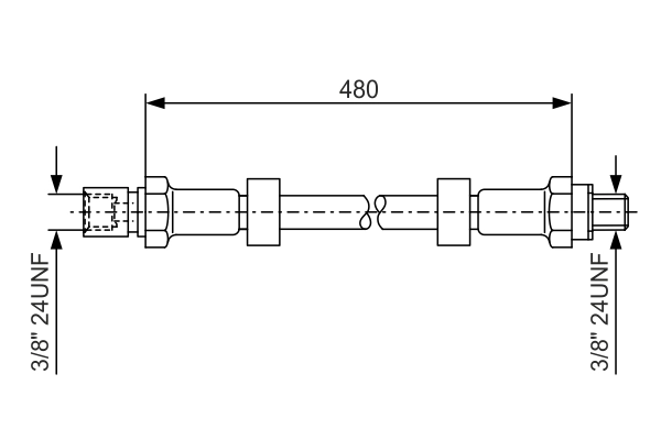 BOSCH 1 987 476 145 Brake Hose