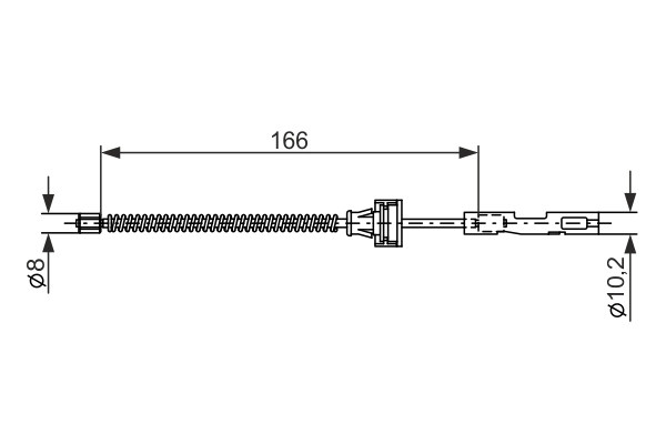 BOSCH 1 987 482 875 Cable Pull, parking brake