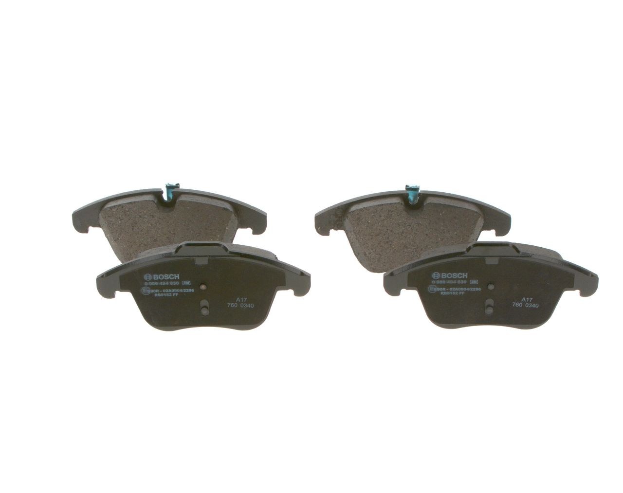 Brake Pad Set, disc brake 0 986 494 830