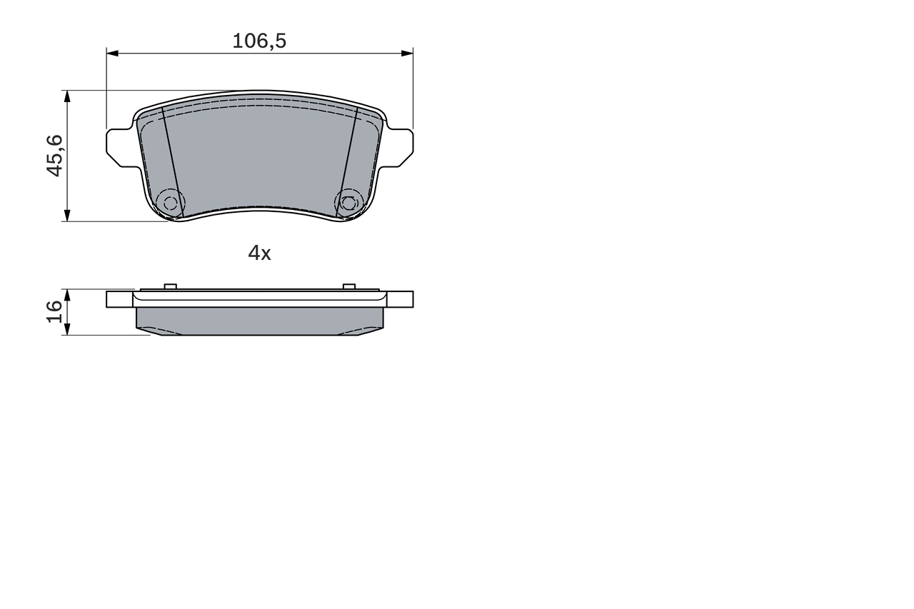 Brake Pad Set, disc brake 0 986 494 978