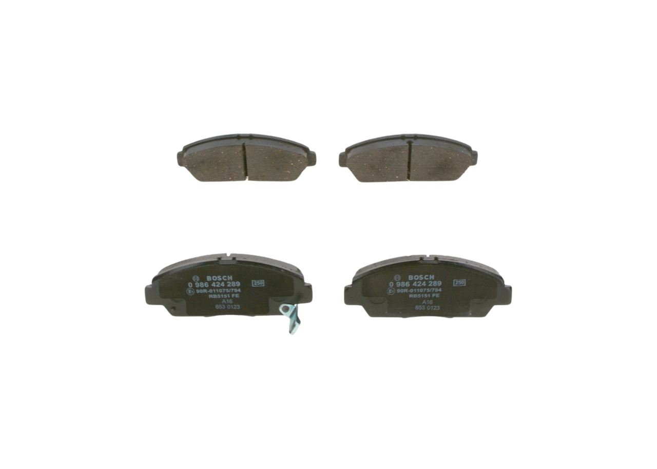 Brake Pad Set, disc brake 0 986 424 289