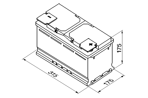 Batterie de démarrage S4 0 092 S40 100