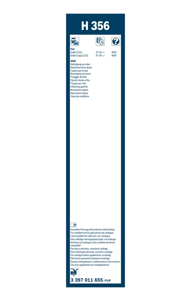 Wiper Blade Rear 3 397 011 655