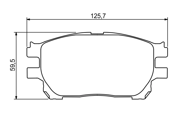 Brake Pad Set, disc brake 0 986 494 212