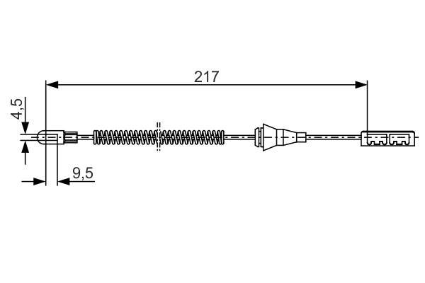 Cable Pull, parking brake 1 987 482 251