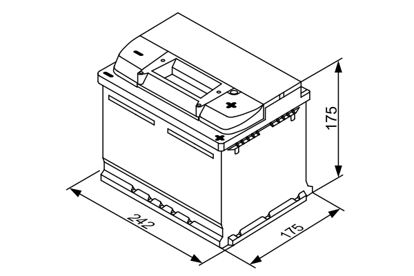 BOSCH 0 092 S30 041 Starter Battery
