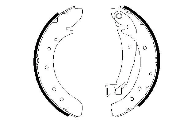 Brake Shoe Set 0 986 487 522