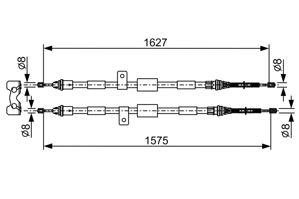 BOSCH 1 987 477 301 Cable Pull, parking brake