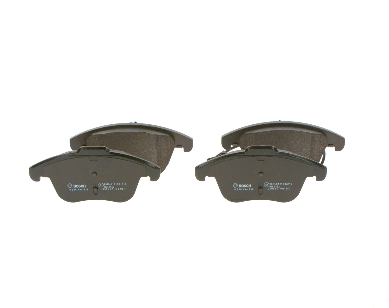 Brake Pad Set, disc brake 0 986 494 538