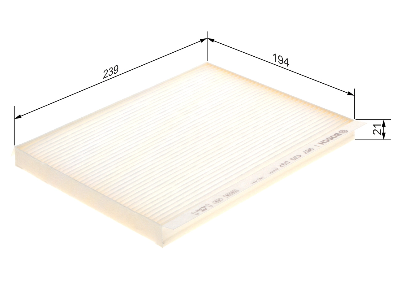 Filter, cabin air 1 987 435 097