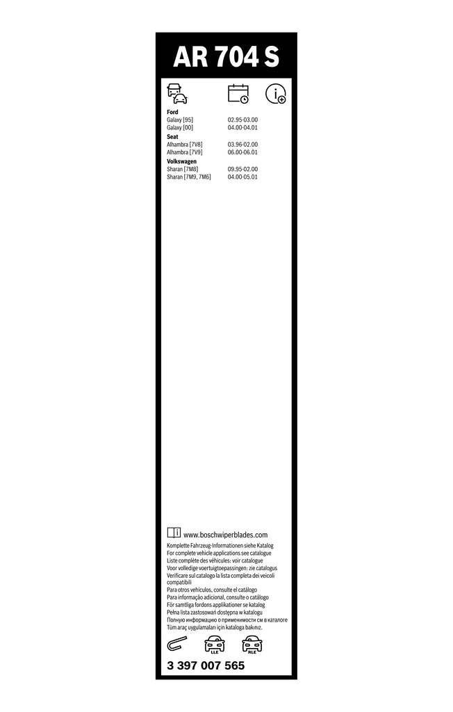 BOSCH 3 397 007 565 Wiper Blade