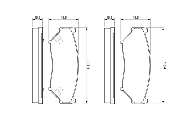 Brake Pad Set, disc brake 0 986 424 251