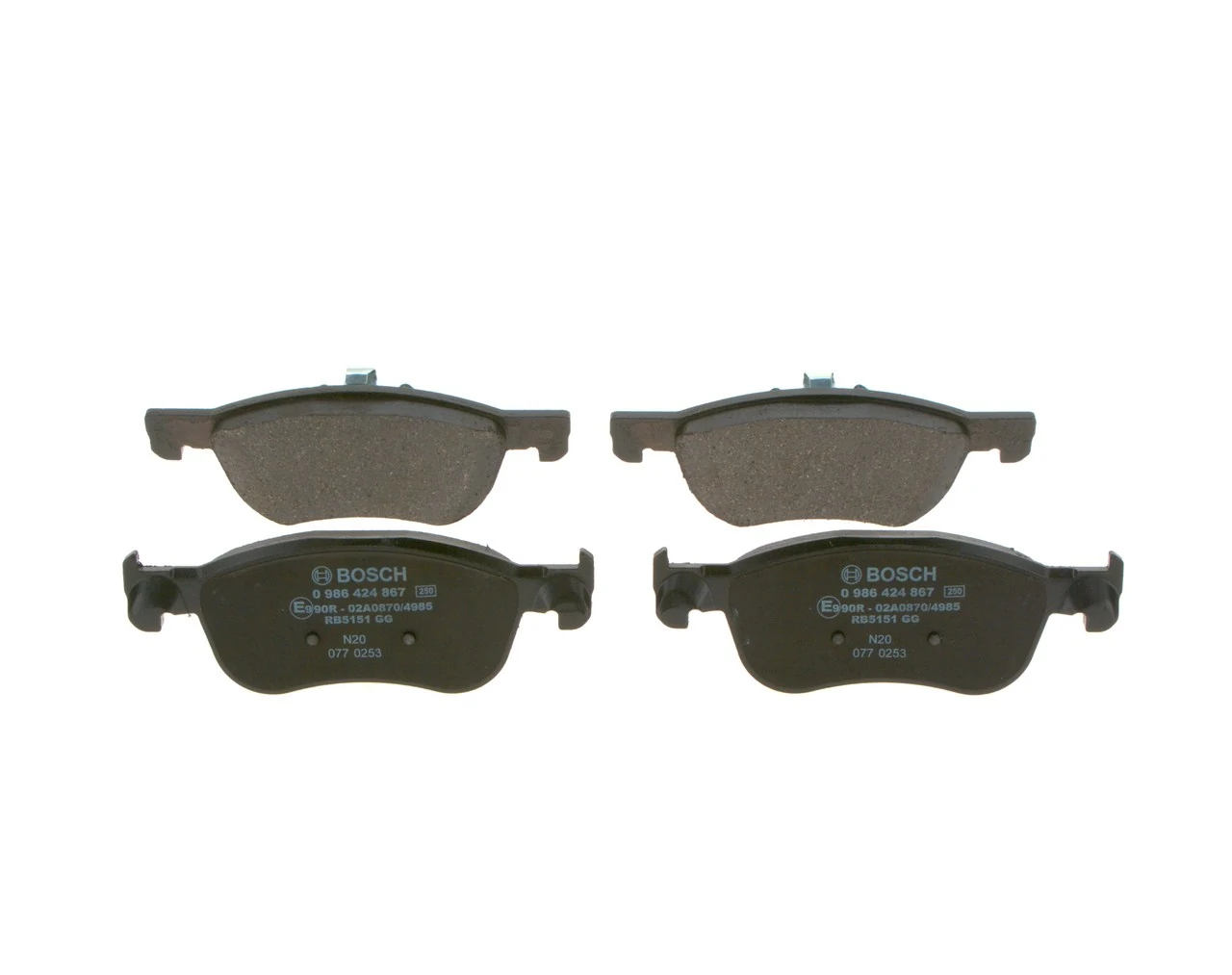 Brake Pad Set, disc brake 0 986 424 867