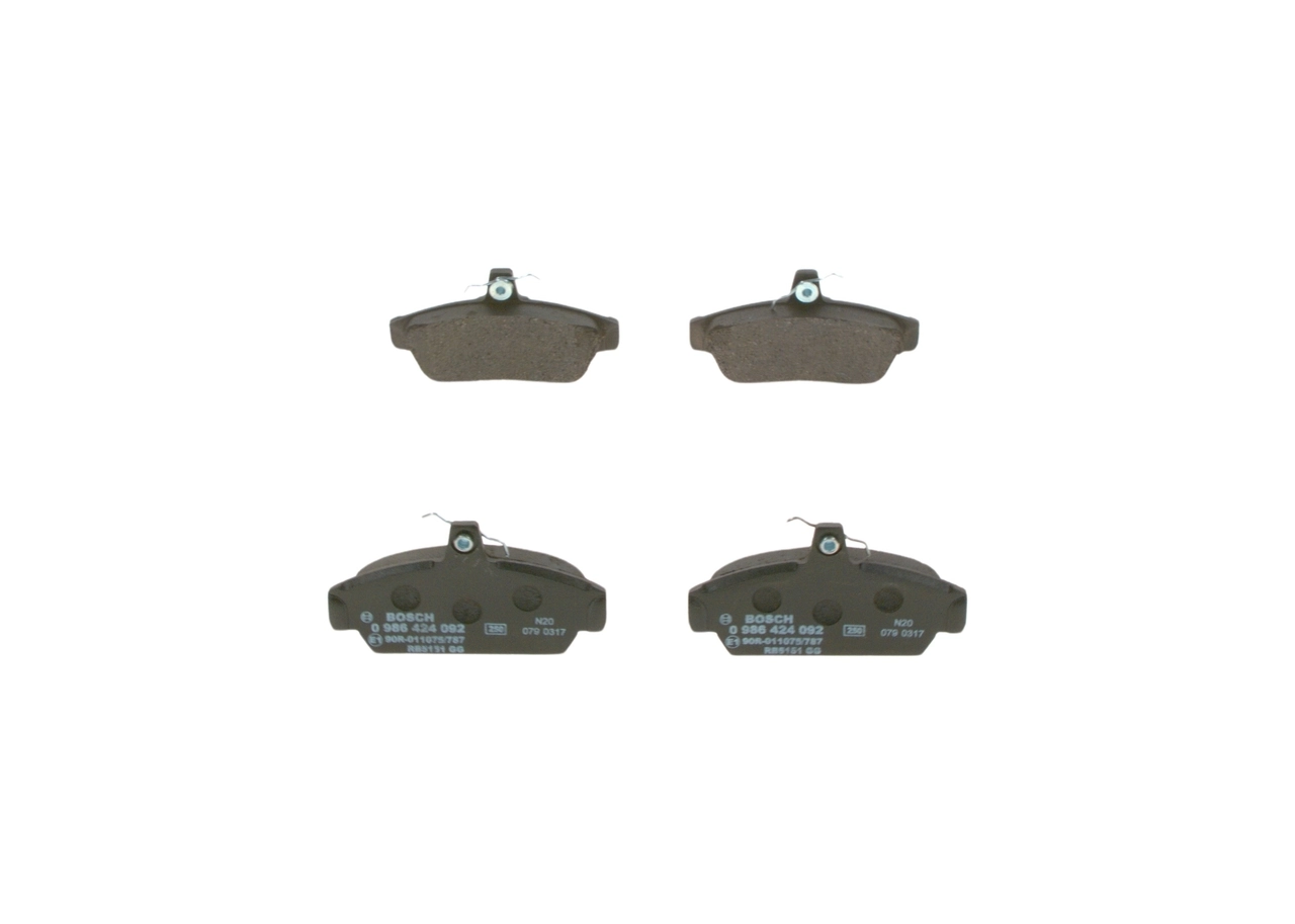Brake Pad Set, disc brake 0 986 424 092