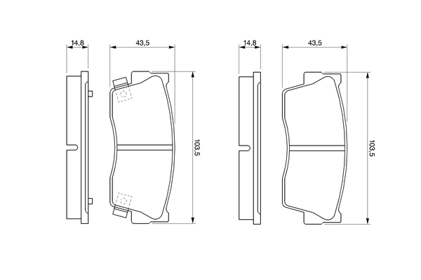 Brake Pad Set, disc brake 0 986 461 750