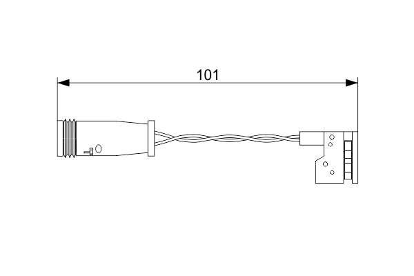 Warning Contact, brake pad wear 1 987 473 578