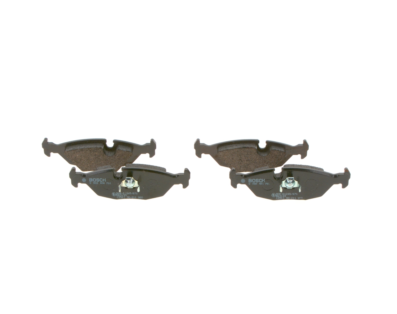 Brake Pad Set, disc brake 0 986 466 751