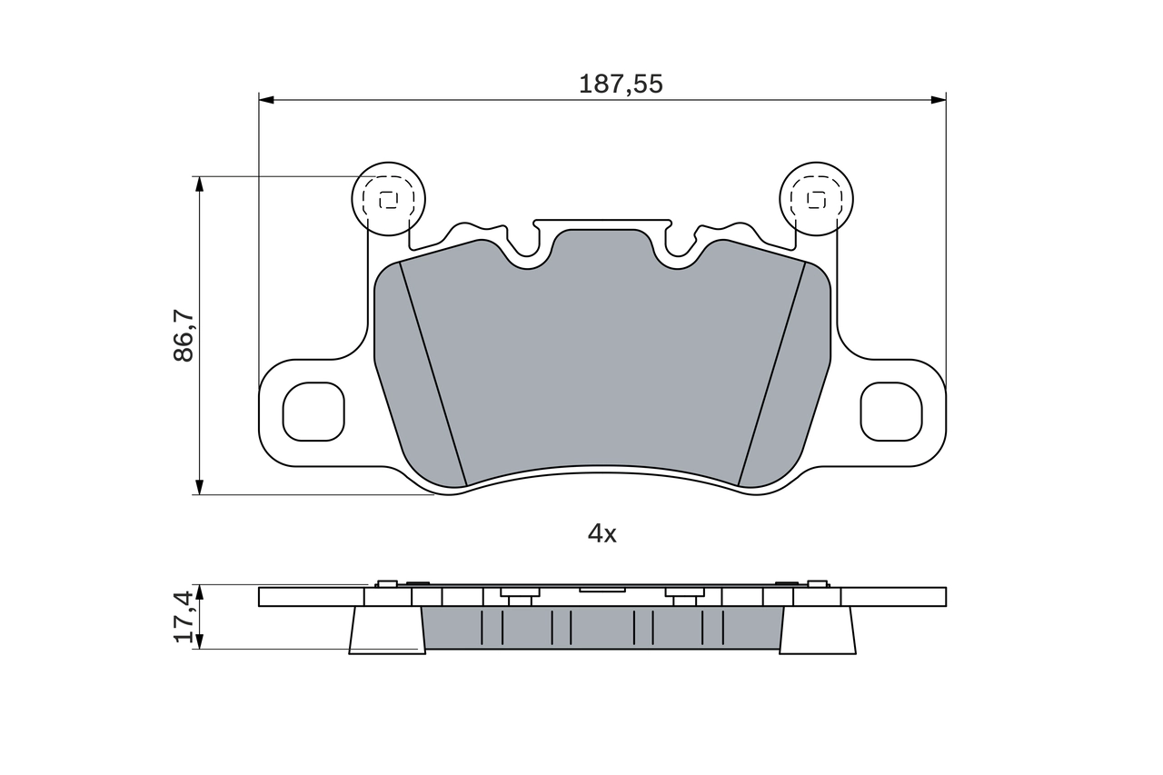 Brake Pad Set, disc brake 0 986 424 926