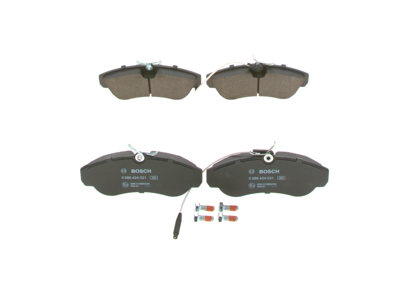 Brake Pad Set, disc brake 0 986 424 031