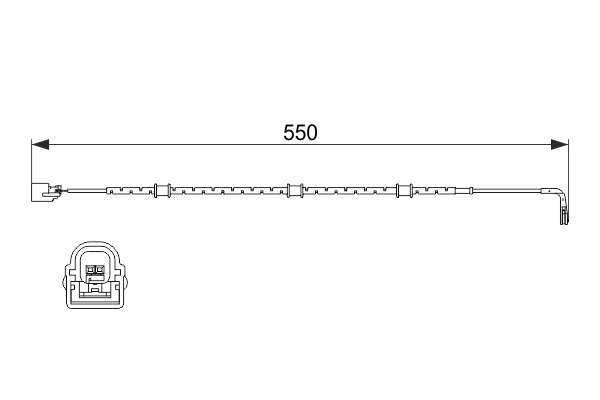 BOSCH 1 987 474 514 Warning Contact, brake pad wear