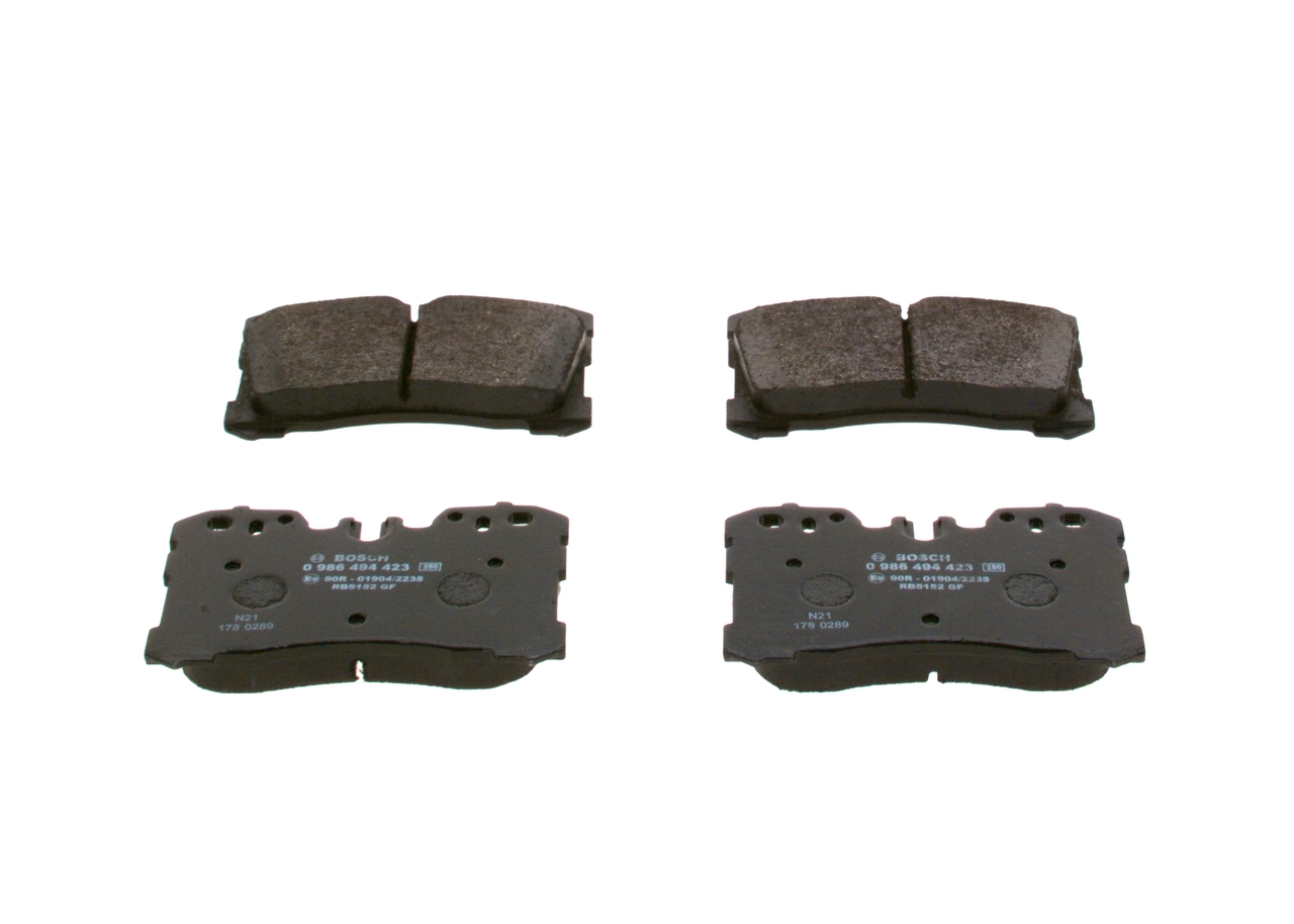 Brake Pad Set, disc brake 0 986 494 423