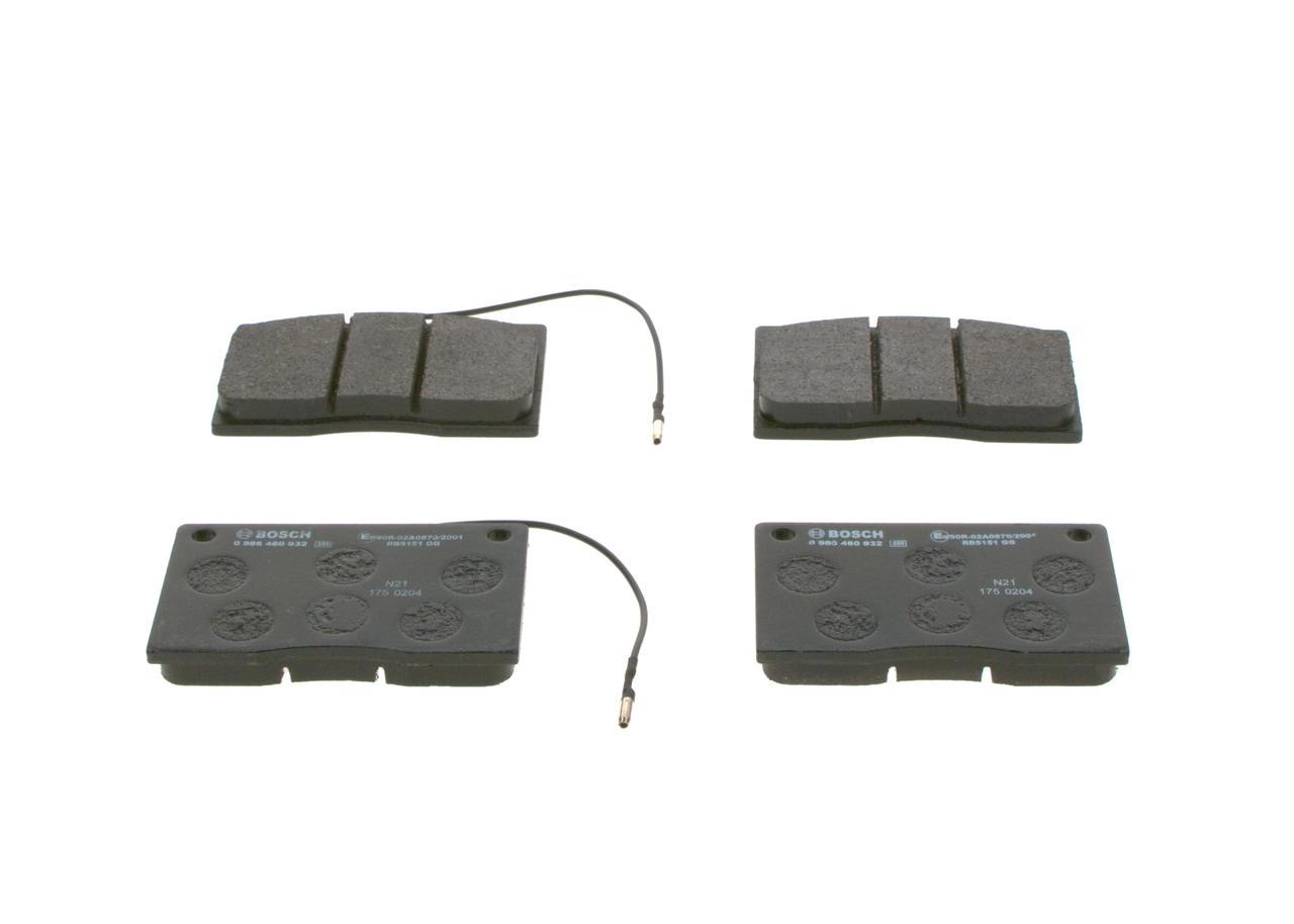 Brake Pad Set, disc brake 0 986 460 932