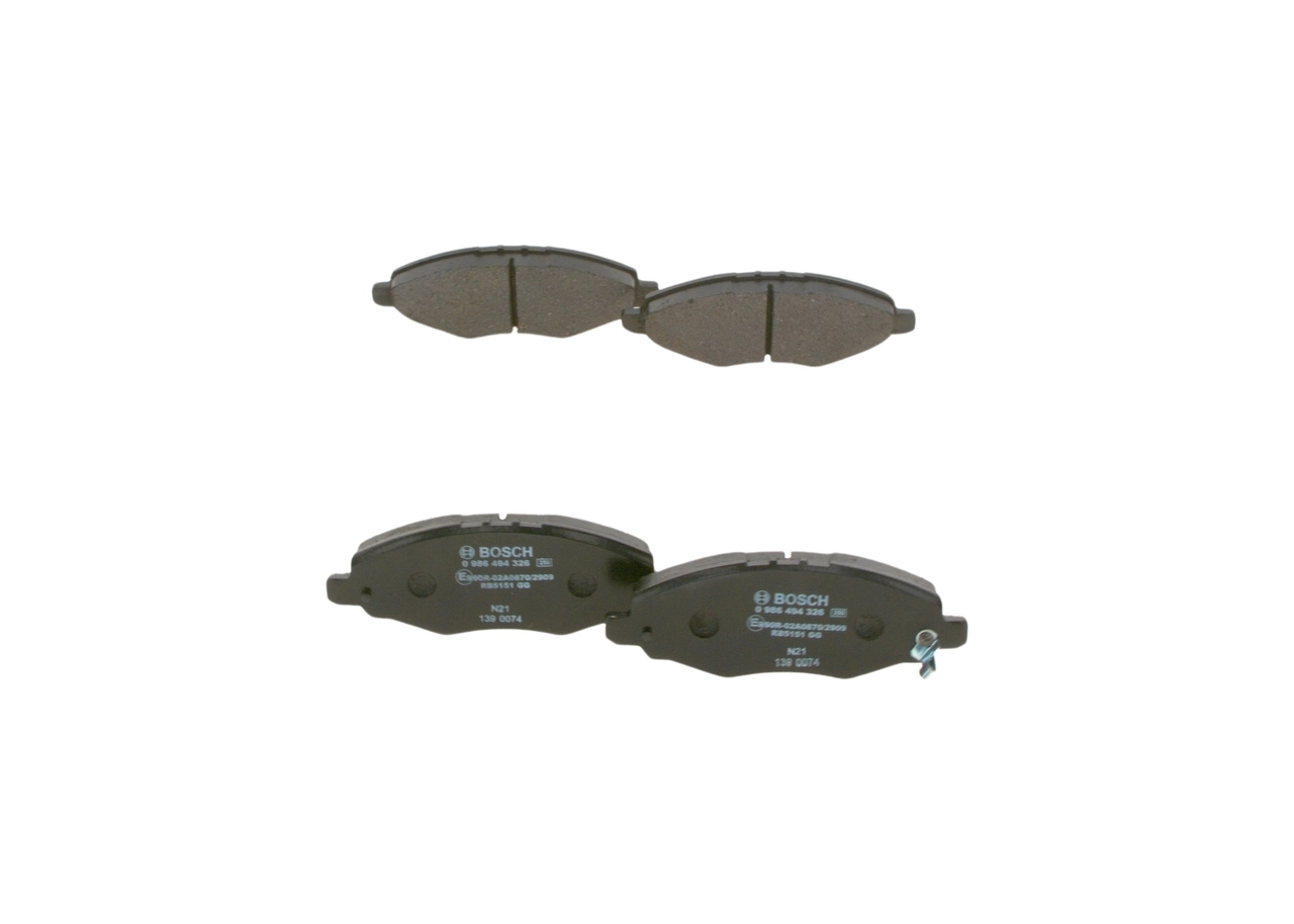 Juego de pastillas de freno 0 986 494 326