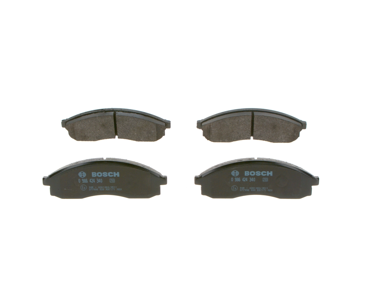 Brake Pad Set, disc brake 0 986 424 340